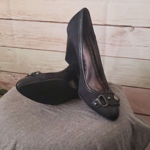 Coach Laney Leather Wedges Size 10